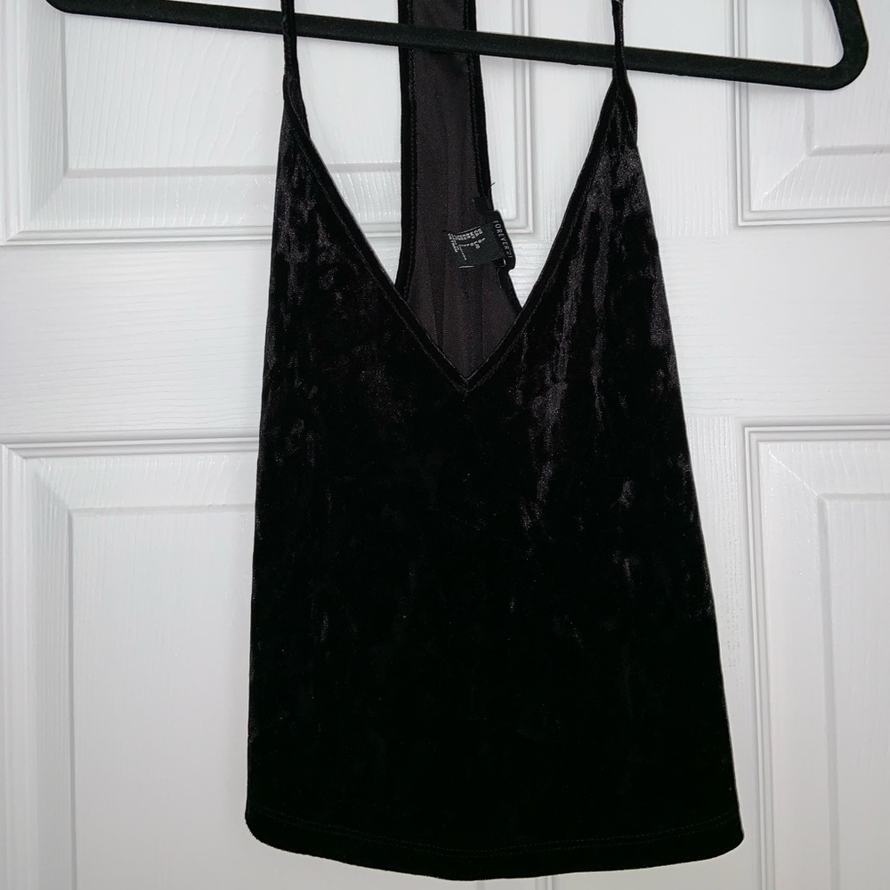 Black Velvet Tank Top